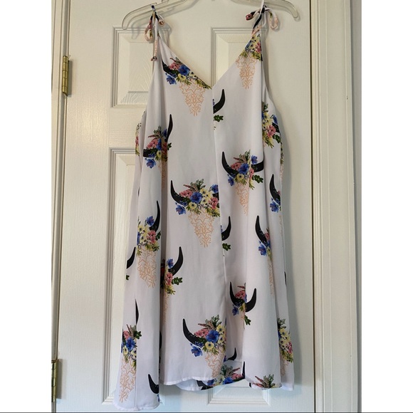 Peach Love California Floral Boho Sundress - Picture 3 of 3